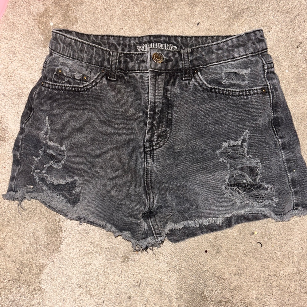 Wild Fable Charcoal Denim Shorts